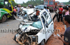 Car-bus collide: Two killed and one severely injured